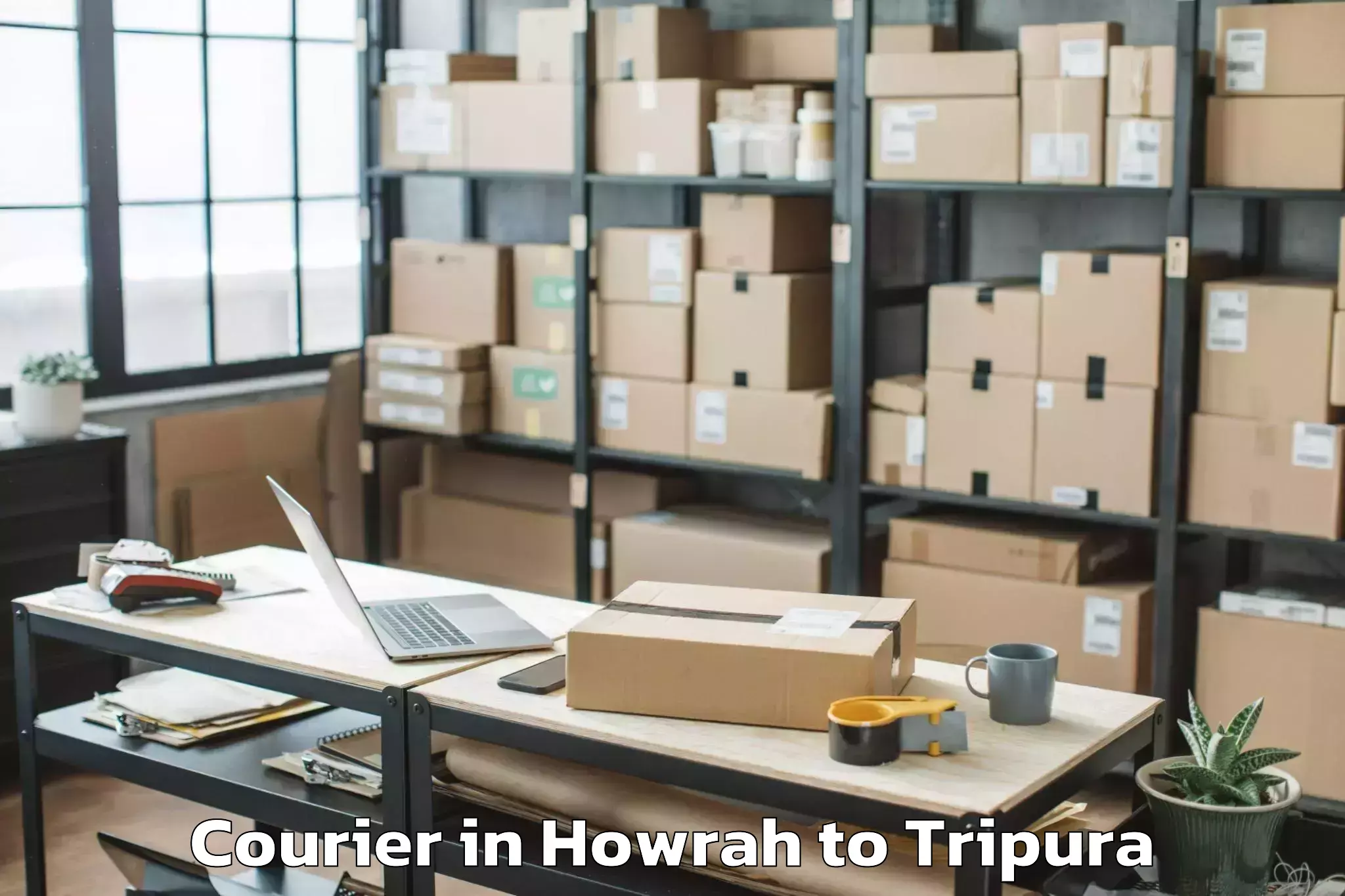 Get Howrah to Manughat Courier